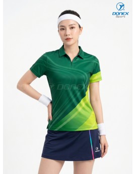 Áo thể thao nữ AC-3866-31-01 Xanh lục bảo phối trắng